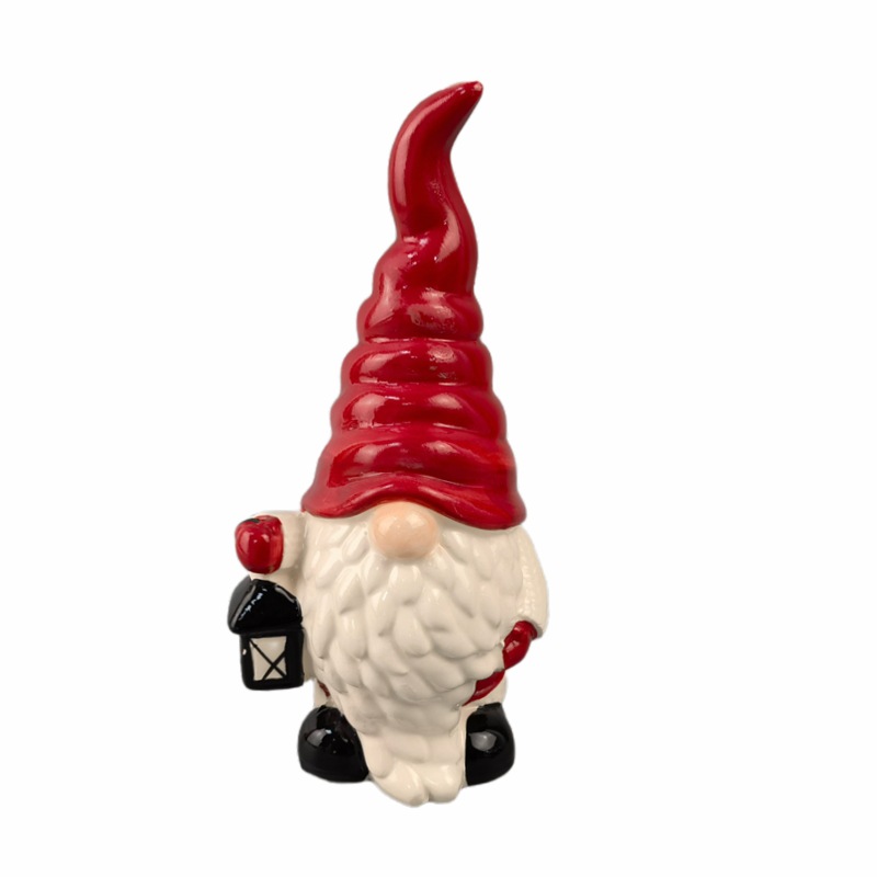 Adornos de ángel de cerámica de estilo europeo Candelero de marido de Navidad de temperatura media Decoraciones para el hogar de personajes de porcelana blanca Dehua