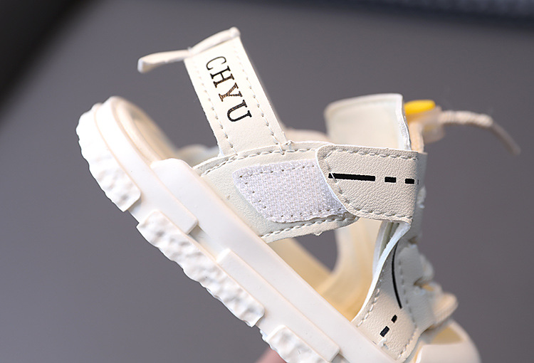 Children's Baotou Sandals 2023 Summer Boys Baby Soft Sole Velcro Beach Girls Korean Edition Sports Shoes_voghion.com
