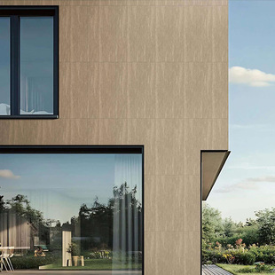 Villa Exterior Wall Tiles Wood Fossils Imitation Wood Grain Tiles 600X1200X18 Courtyard Wall Curtain Wall Tiles Courtyard Floor Tiles
