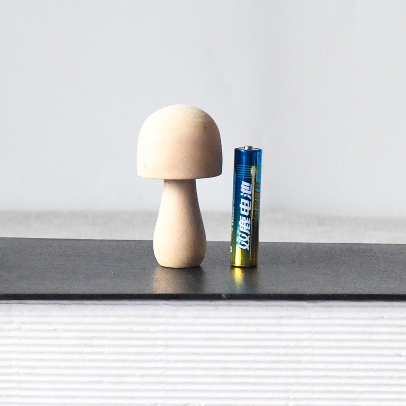 Nuevo producto bricolaje pintado a mano madera embrión fruta árbol de Navidad campana hongo casa se puede colorear regalo de vacaciones preescolar