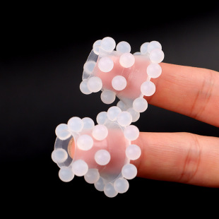 Silicone Semen Locking Ring for Men, Anti-Foreskin, Double Ejaculation, 24-Bead Penis Ring, Adult Sex Toy, Sheep Eye Ring