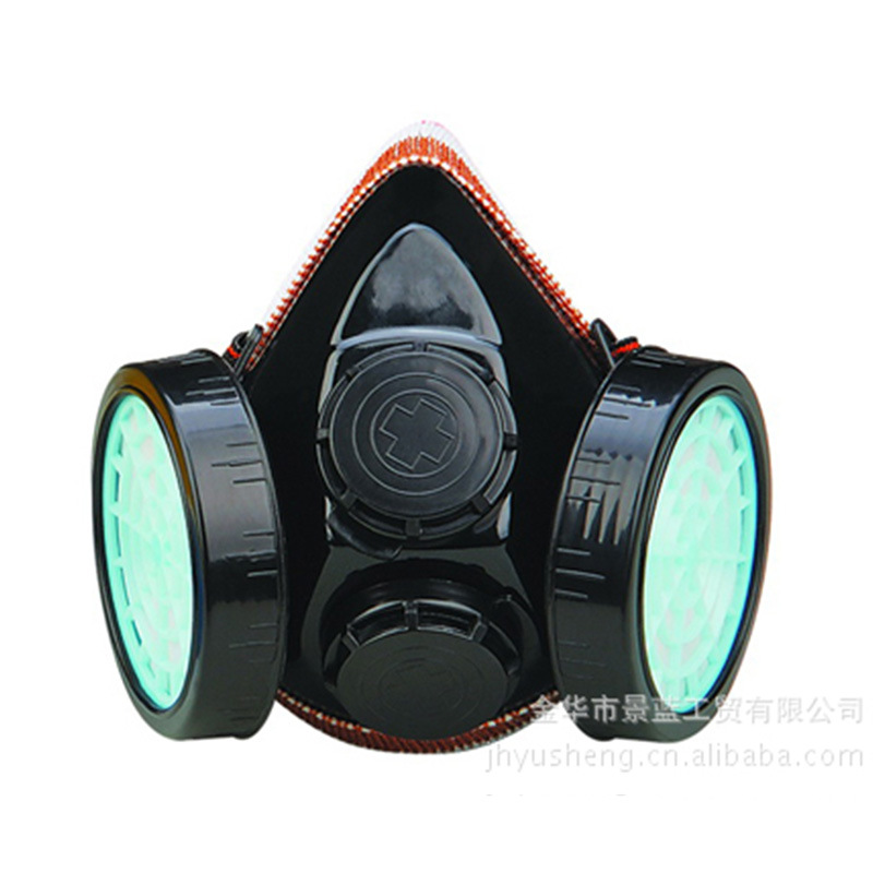 供应GM304 防尘口罩面具 双头防尘塑料面具装修煤矿粉尘防护口罩