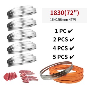 Cross-Border Imported Bone Saw Blade Set 5Pcs for Cutting Frozen Fish, Meat Slices, Chicken, Duck Bones, Bone Saw Blade 1830