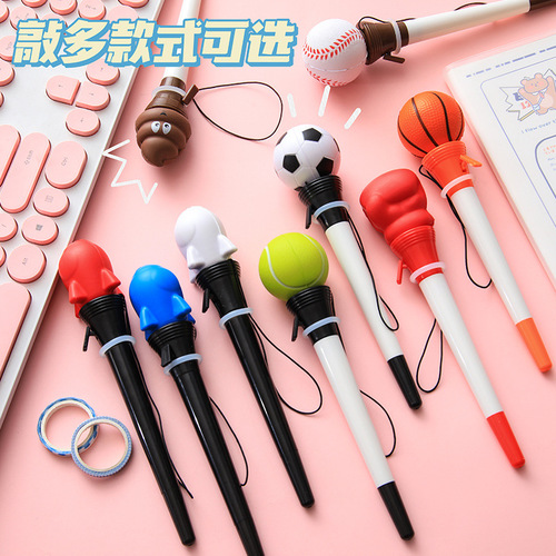 Creative decompression bouncing gel pen to vent, pinchable rebound ejection pen, student educational toy, water pen, student stationery
