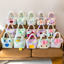 新款韩版大容量毛绒卡通手提可爱小熊托特包女生百搭闺蜜收纳女包