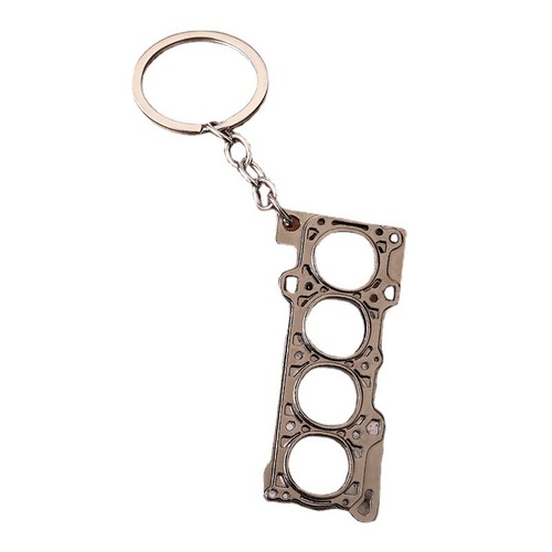 Creative Car Engine Modification Cylinder Engine Gasket Keychain Pendant Zinc Alloy Keychain