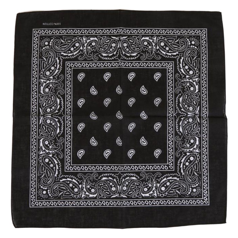 55cm cotton thickened European and American cashew flower turban sports outdoor triangle scarf hip hop square cotton sports cap