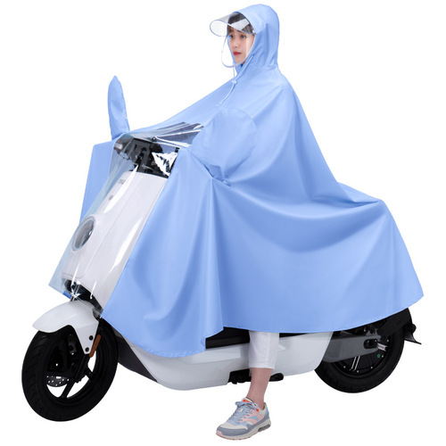 Electric motorcycle raincoat wholesale thickened single double full body adult bicycle riding special one-piece poncho