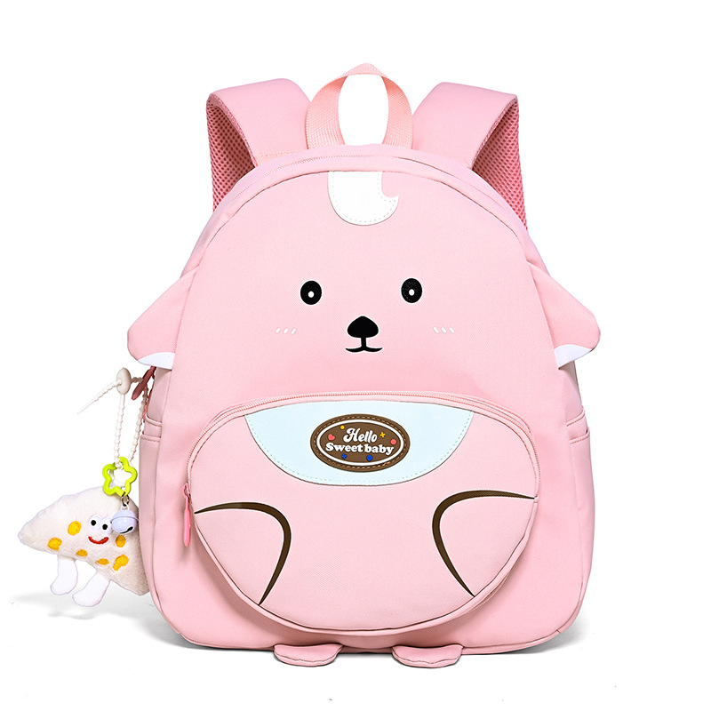 Cute bolso de niña, caricatura, oso, mochila infantil, preescolar, clase media, mochila para niños y niñas