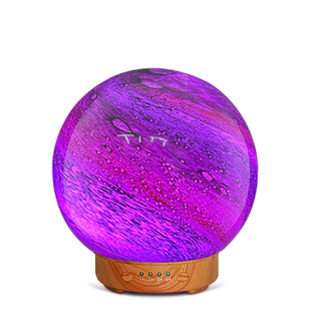 130ml glass aromatherapy machine 3D aromatherapy lamp humidifier home air cold mist colorful night light humidifier