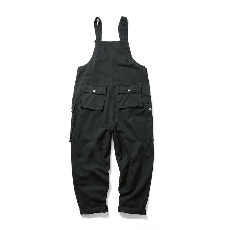 Herrenbekleidung Frühling und Herbst Retro-Arbeitskleidung lässige Hosenträgerhose Herren lockere Plus-Size-Papa-Hose Modemarke gerader Overall_voghion.com