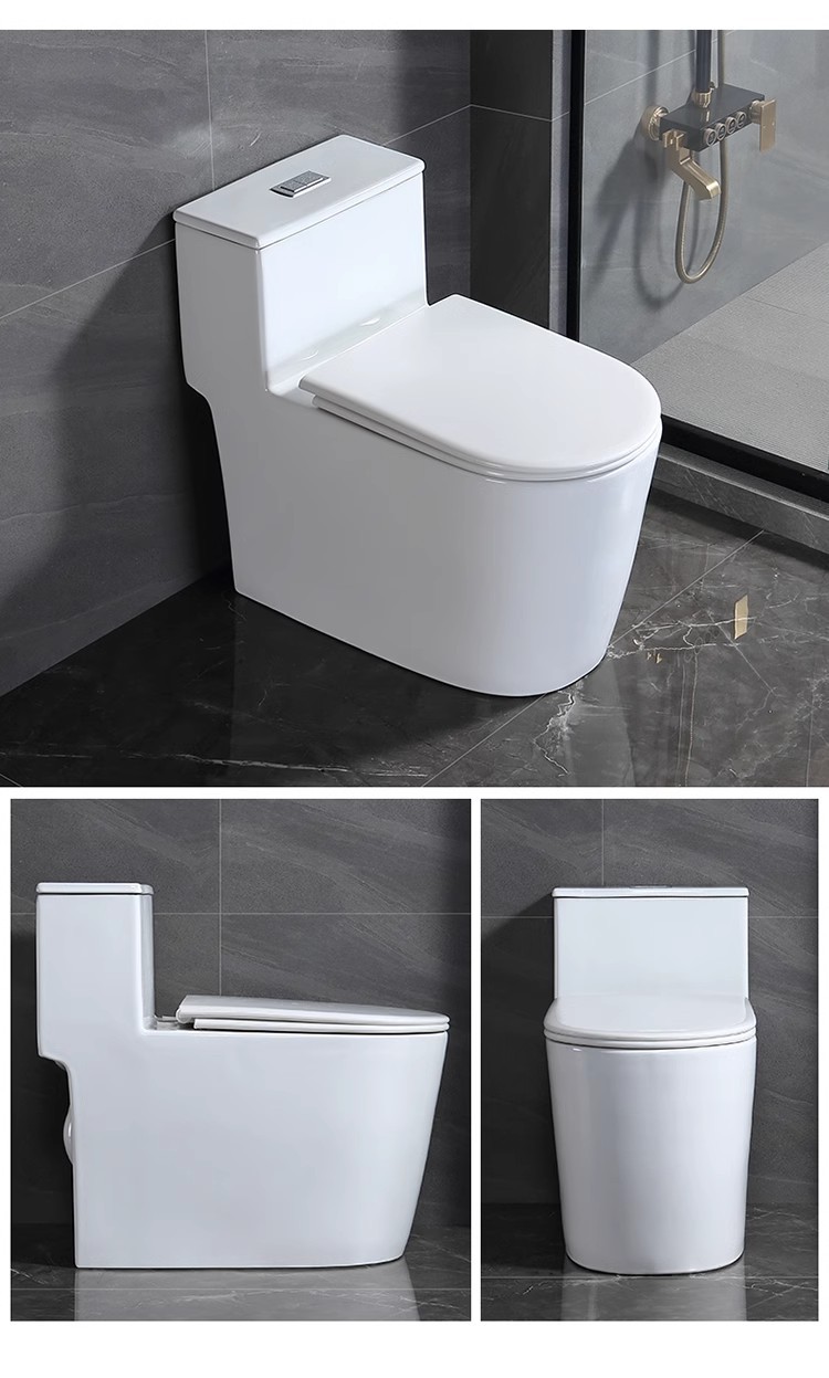 Super vortex siphon type large-diameter anti-odor and anti-splash silent hotel apartment project wholesale toilet undefined
