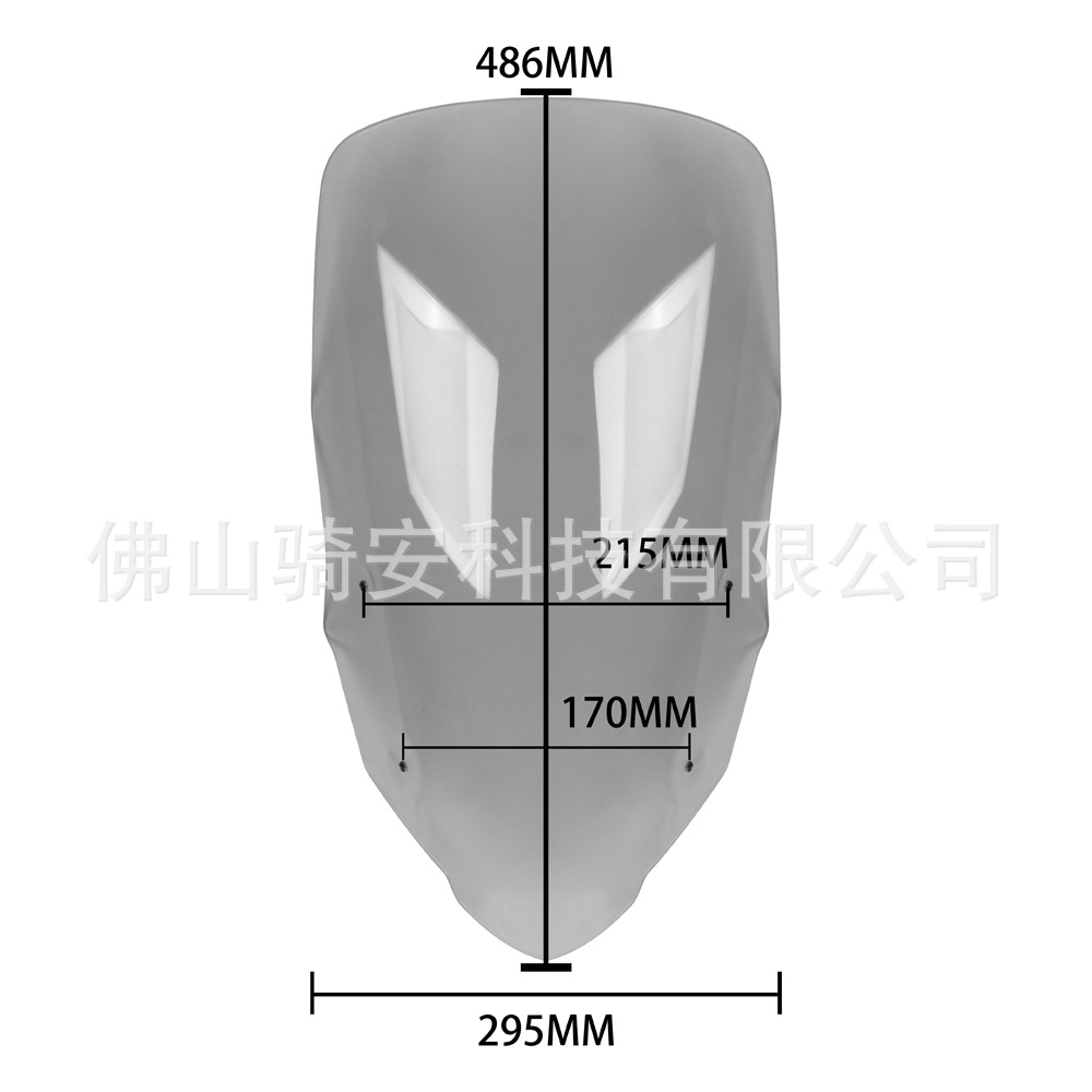 Suitable for Honda XL750 23-26 models, motorcycle modification for heightening the front windshield and wind deflector