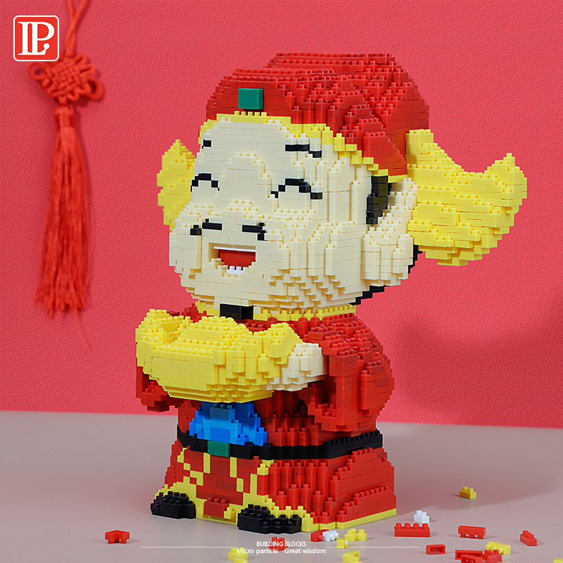 Các khối xây dựng vi hạt Lego hoạt hình mô hình hoạt hình bé trai và bé gái quà tặng giáo dục đồ chơi lắp ráp bán buôn xuyên biên giới