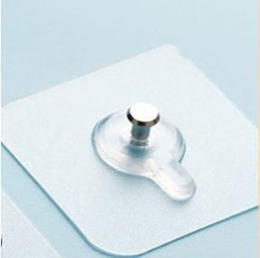 Gancho adhesivo transparente sin clavos que no deja marcas, resistente al agua, a prueba de humedad, gancho de pared adhesivo de alta carga