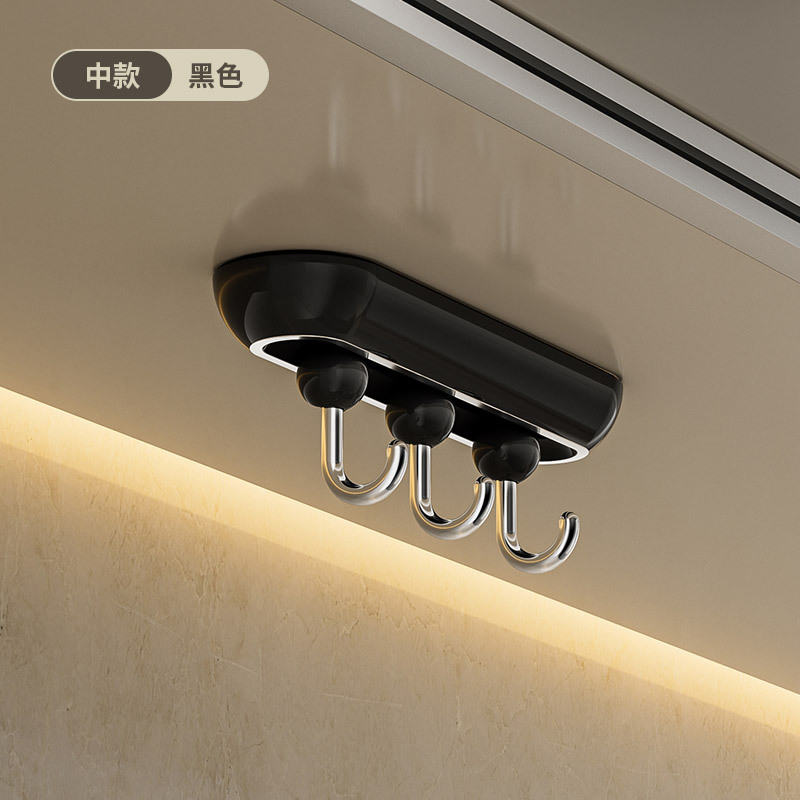 Gancho deslizante de lujo universal sin perforación, gancho de pared multifuncional de almacenamiento de carga fuerte detrás de la puerta