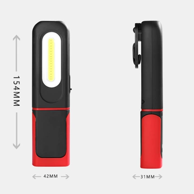 Portable High-Brightness COB Work Light for Cross-Border Use, Car Repair, with Magnetic Hook, Pocket Light, Camping Light, Adjustable (İşçi projektorları) - color-box-packaging-magnetic-cob-inspection-light