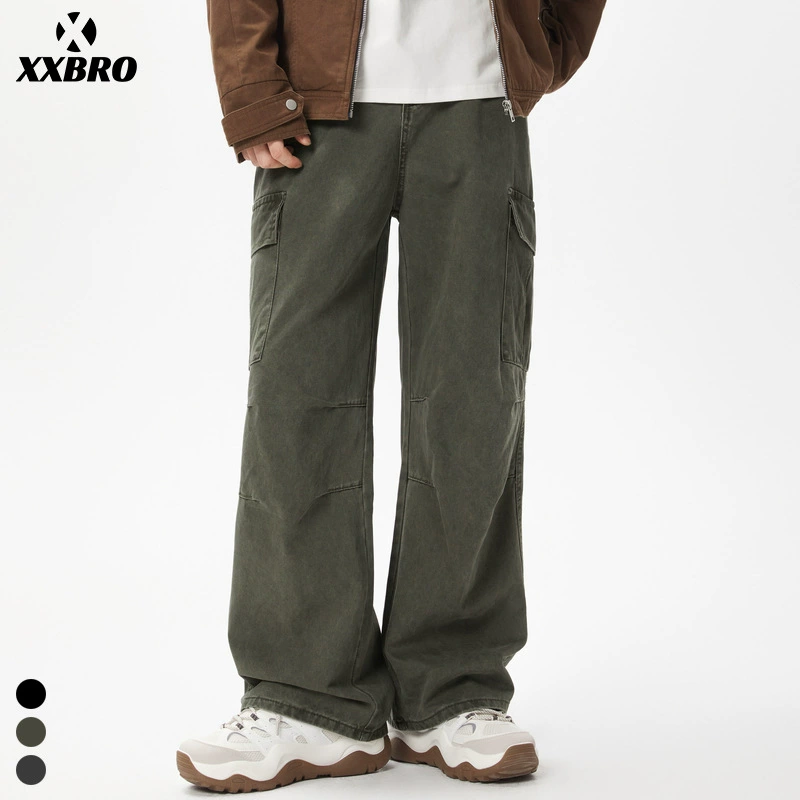 Xxbro мужская одежда # американские высокие улицы приливные штаны для парашютистов-брюки для мужчин baggy Advanced Чувство дикие свободные повседневные брюки