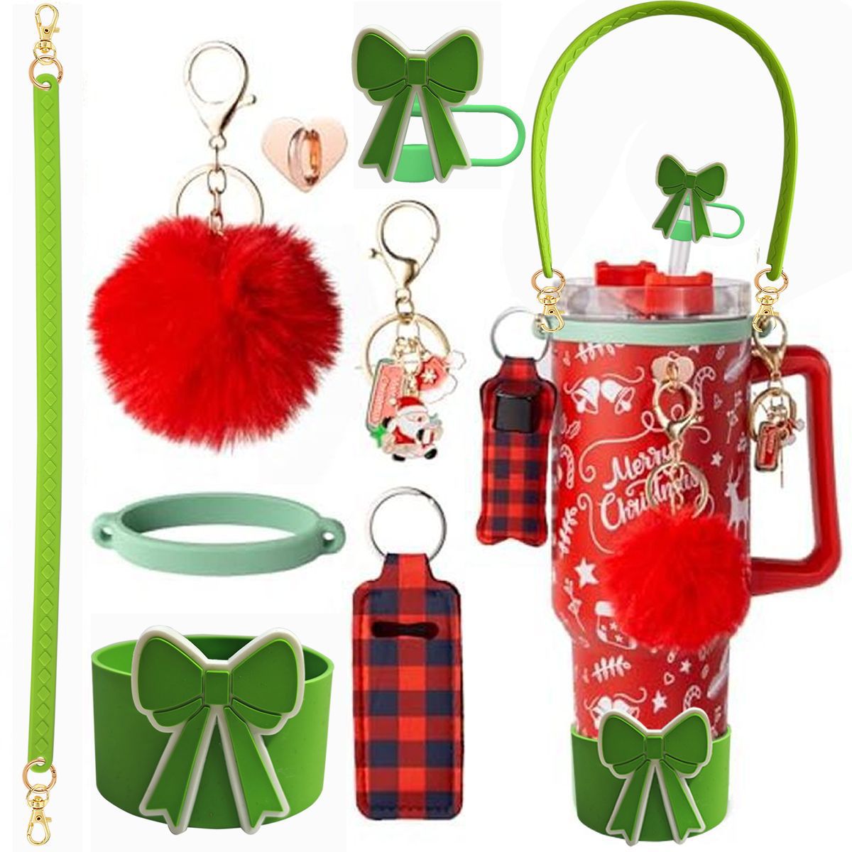 Accesorios de Amazon Stanley 40oz tejido corda de mano flor nudo gorra de paja cubierta taza colgante de pelo