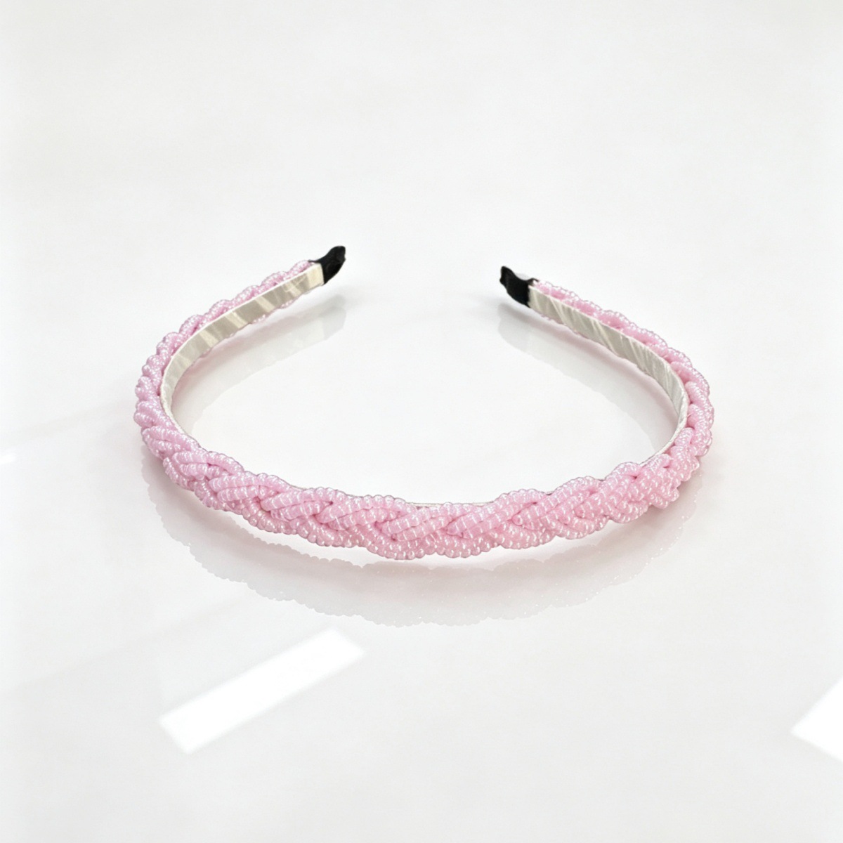 Estilo coreano con cuentas giro tejido diadema fina perla amplia diadema moda nuevo exquisito accesorios para el cabello tocado lote