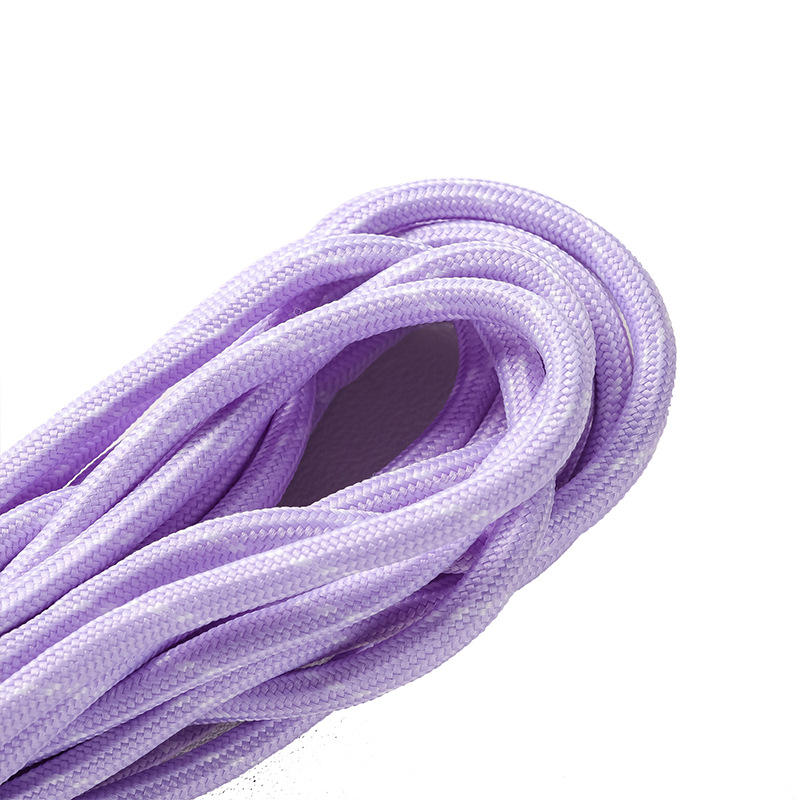 Cuerdas de poliéster coloridas de 5 mm cuerdas redondas cuerdas de agrupación resistentes al desgaste DIY cuerdas tejidas a mano colgante de llaver creativo