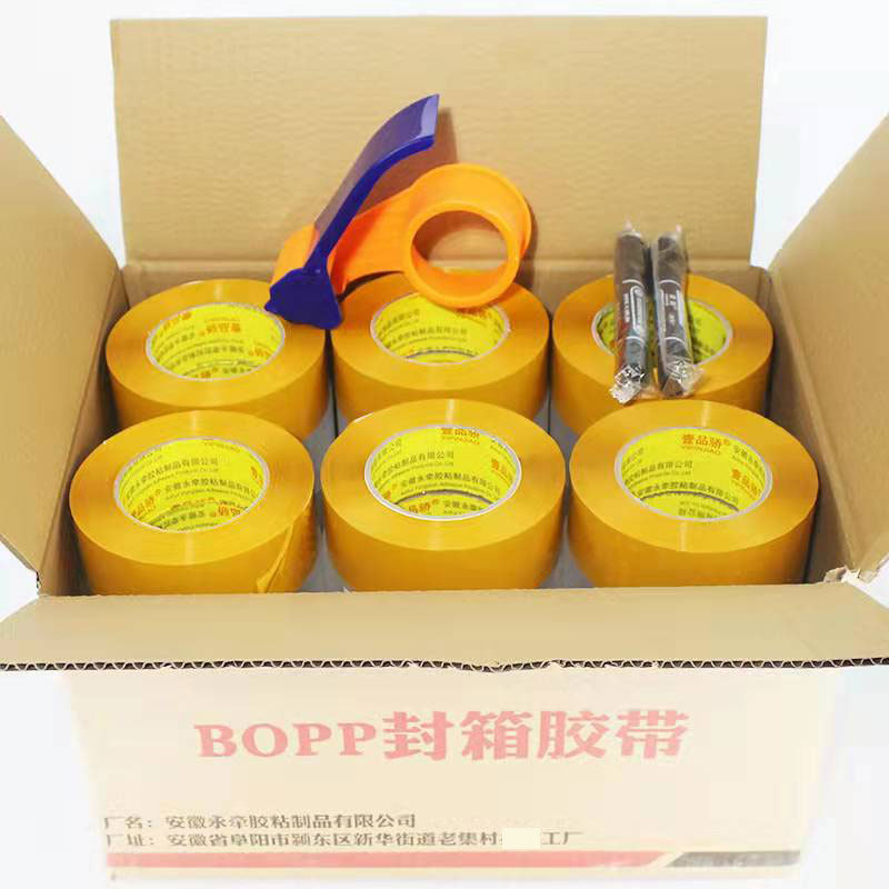 Caja completa rollo grande engrosada 3cm cinta transparente 6cm cinta adhesiva al por mayor sellado de embalaje de papel adhesivo expreso boca de embalaje cinta adhesiva