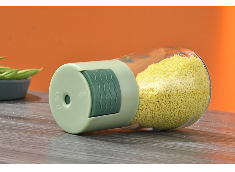 Glasbehälter mit Dosierknopf für MSG-Streupulver, Küchenbehälter für Gewürze, einfache Gewürzflasche_voghion.com