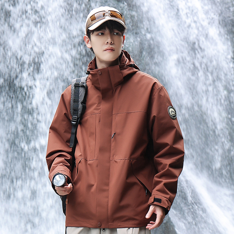【极境雨】户外三合一冲锋衣防风防雨登山服男女宽松休闲夹克外套|undefined