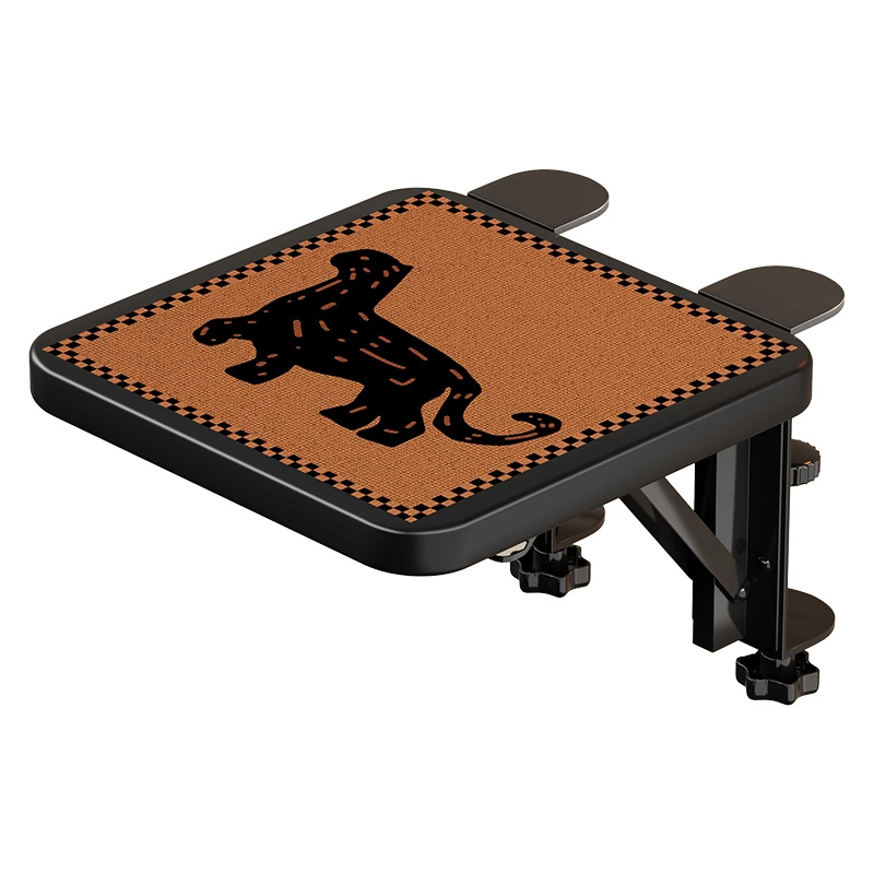 Soporte Plegable de Brazo para Escritorio de Acero y Madera con Reposamuñecas para Oficina image 5