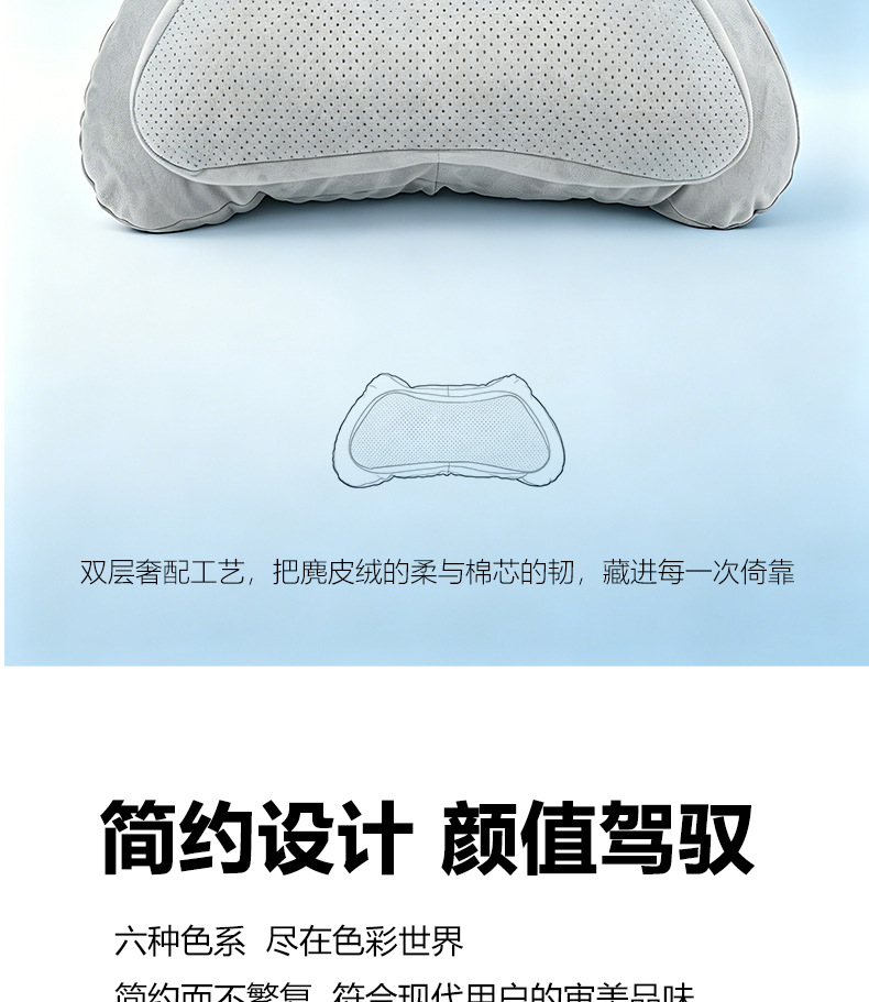 Suitable for Tesla Car Headrests, High-End Perforated Breathable Car Neck Pillow, Car Cushion, Double-Layer Headrest for Vehicles