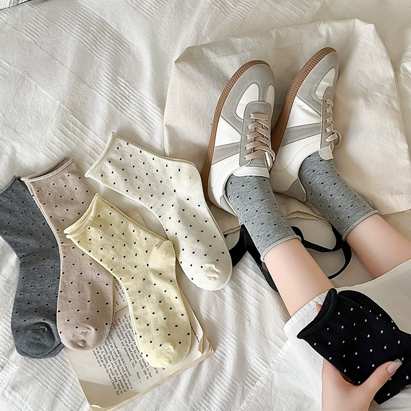 Носки женские хлопчатобумажные носки весной и летом, прилив и покривка