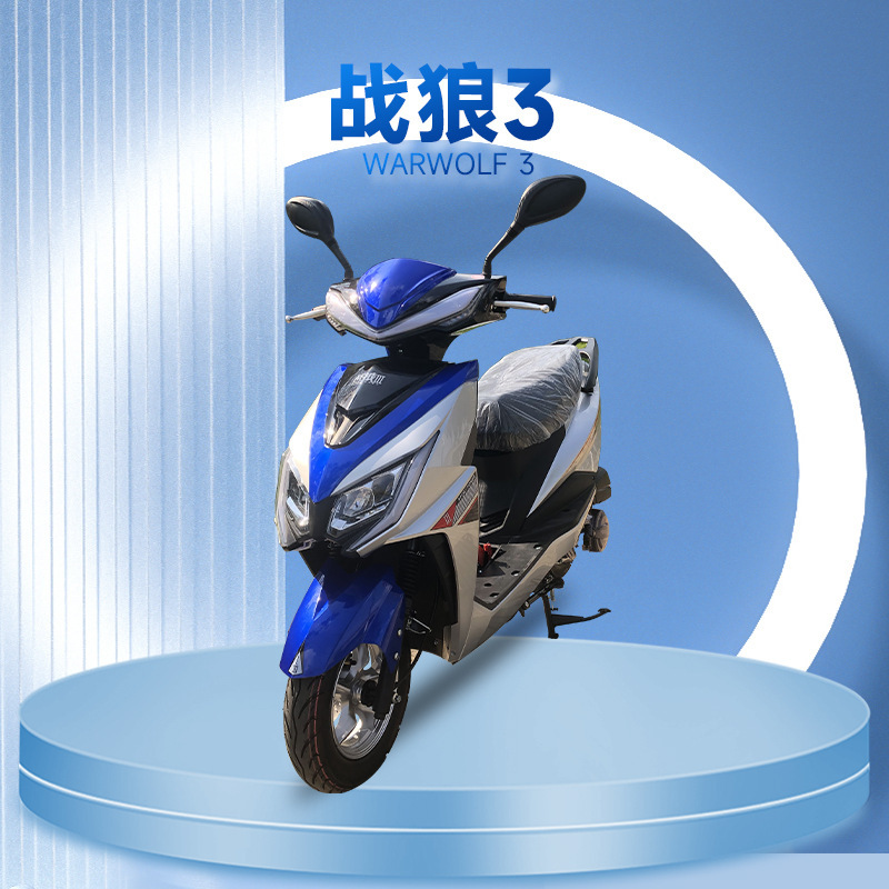 Cross-border Sea Outing Oil Car War Wolf 3 Fuel Electric Motorcycle Small Electric Scooter Export