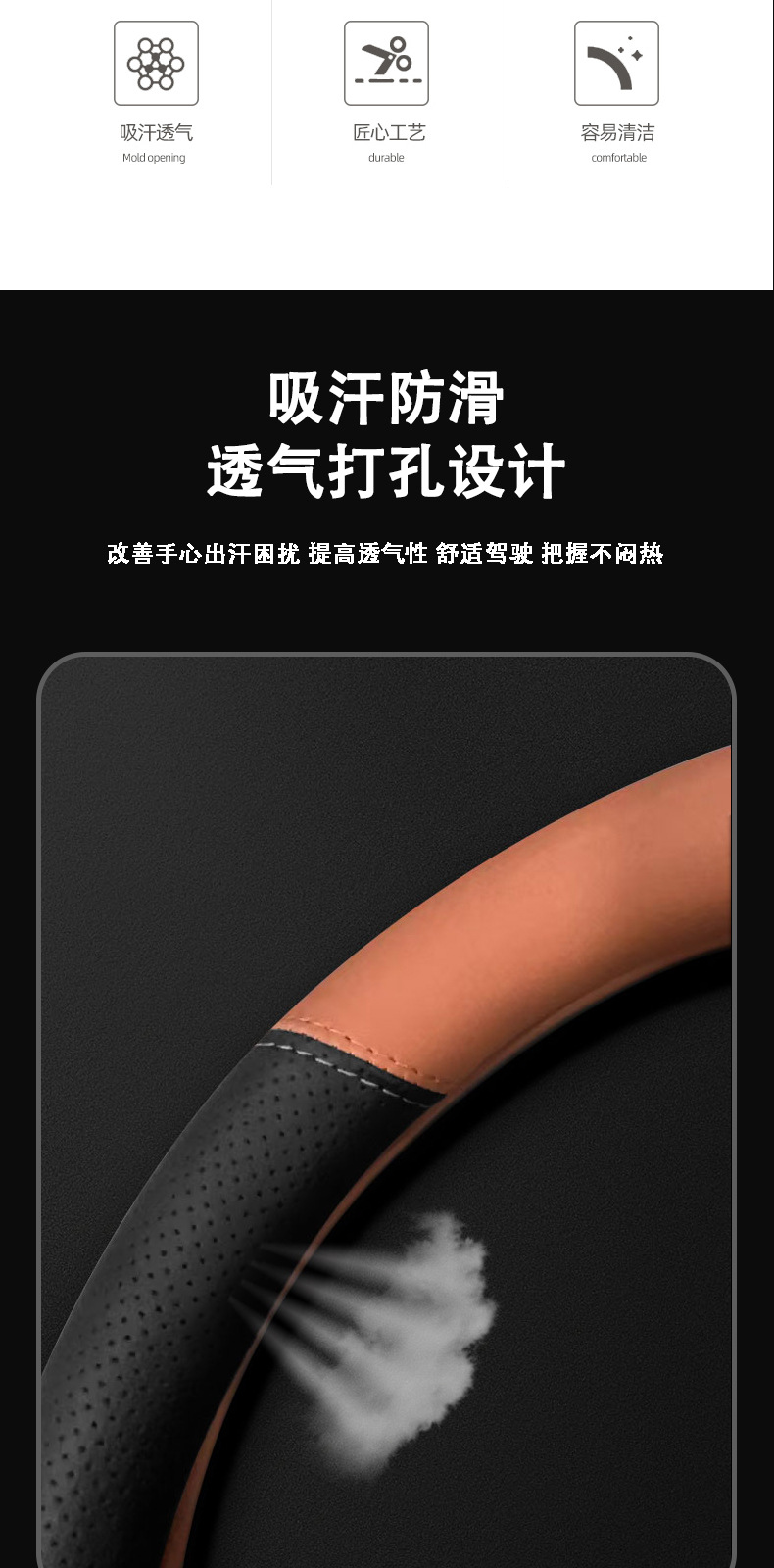 Suitable for 24 Geely Boyue Steering Wheel Covers, New Boyue L Boyue Cool Boyue Pro Special Leather Handlebar Covers