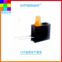 3mm˫�׵��� ��ɫ���� �ȷ���ɫ ���� �����90�� ����ָʾLED��