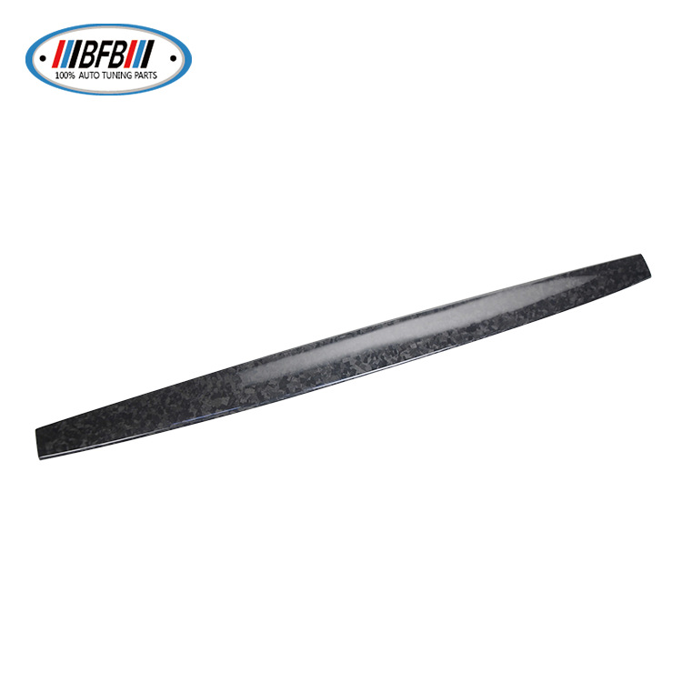 100% Real Carbon Fiber Dashboard Panel Protector - For Tesla Model Y - Marble Forged Pattern Model 3