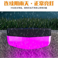 Factory-direct RGB solar-powered step lights—waterproof outdoor garden & courtyard lamps with smart light-sensing technology for villa baseboards.