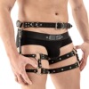 man interest Leatherwear Shoulder strap Garter SM interest Shackles belt Binding Underwear flirt Toys