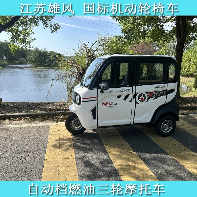 Fully Hand-Operated Fuel-Powered Three-Wheeled Motorcycle, Passenger Tricycle, Motorcycle for Disabled and Elderly People, Motorized Wheelchair Vehicle Fully Hand-Operated Fuel-Powered Three-Wheeled Motorcycle, Passenger Tricycle, Motorcycle for Disabled and Elderly People, Motorized Wheelchair Vehicle