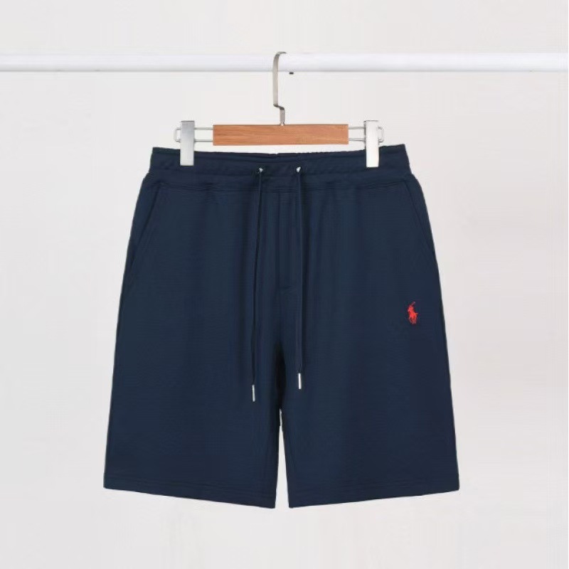 반바지 네이비 블루 레드 라벨