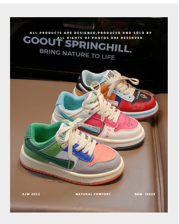 Mädchen Sneakers Weiche Sohle Rutschfeste Casual Boardschuhe_voghion.com