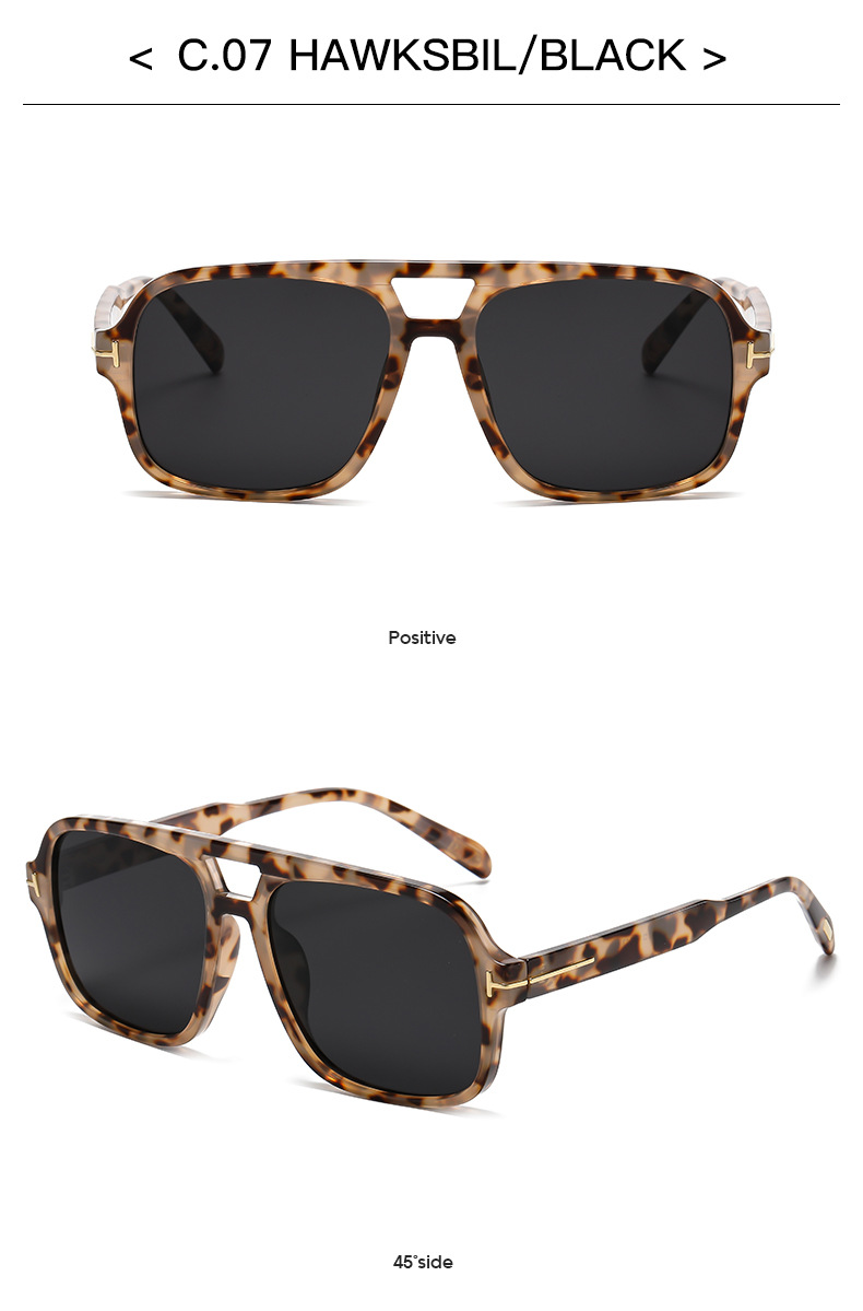76g Weight Full Frame Glasses Structure Sunglasses Classification Ac, UV400 Protection Lens Material Square Glasses Style Holiday, Travel Occasion Solid Color Pattern Unisex Gender Simple Style, Classic Style Style Simple Style Classic Style Solid Color Ac UV400 Protection Square Full Frame Women's Sunglasses 21