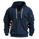 2024 Cross-border Spring and Autumn Men's Sweater Hoodie Zipper Multi-pocket Pullover Men's Sports Casual Jacket