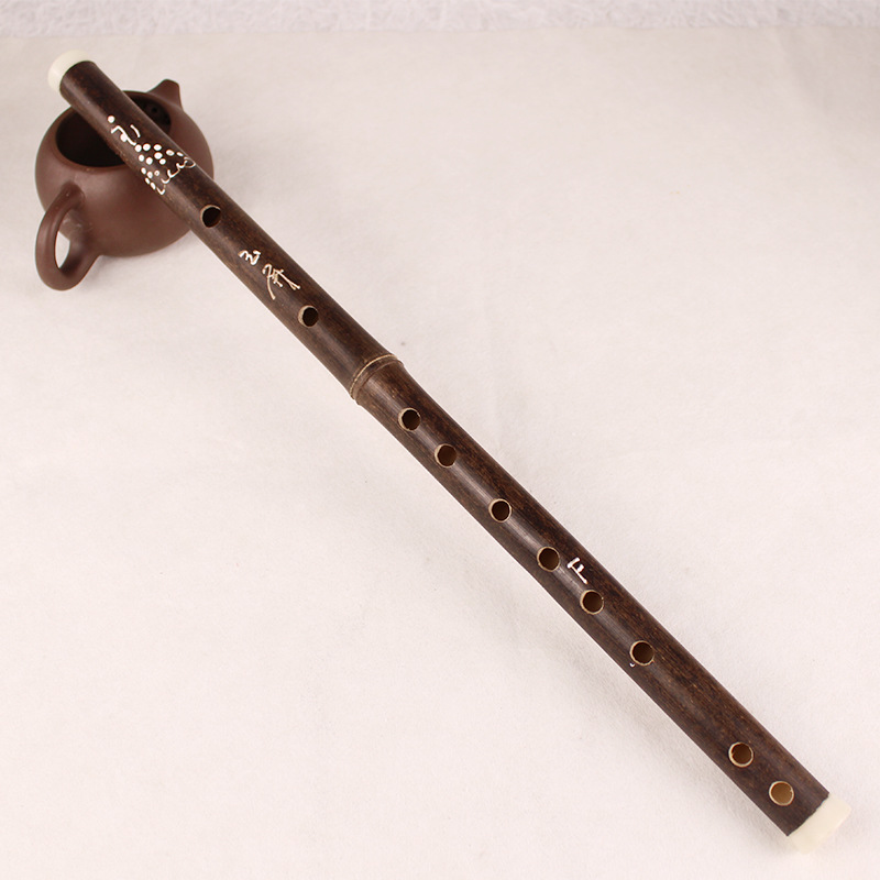 Factory Direct Supply Single-Section Purple Bamboo Transverse Flute Natural Purple Bamboo Learning Model Flute FG Tuning