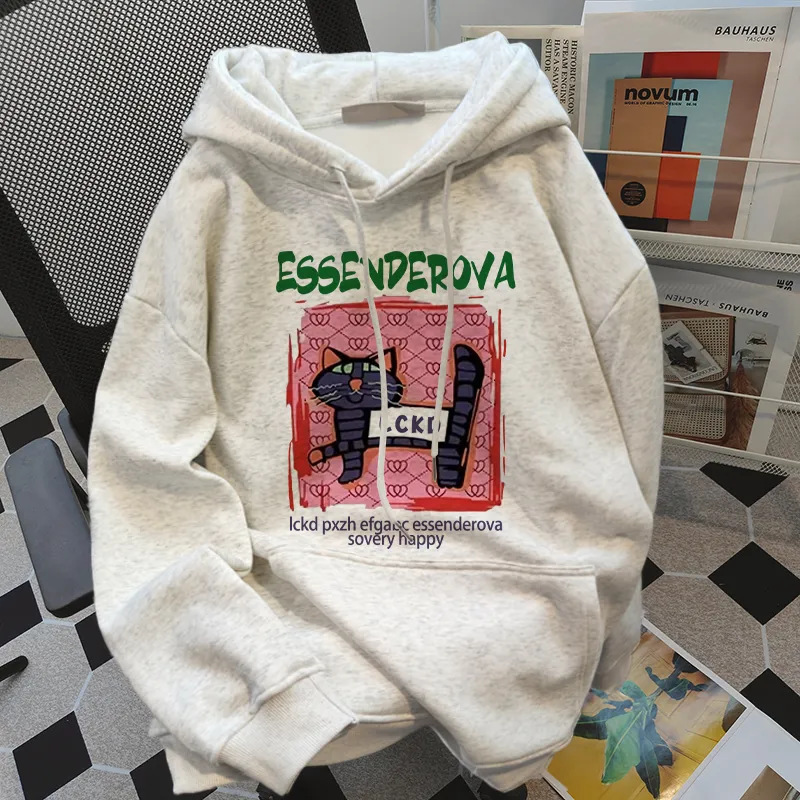 Korean Style Chic Hooded Sweatshirt Women's Spring and Summer New plus size Loose Girlfriend Top Instagram Popular Brand Niche Thin Coat