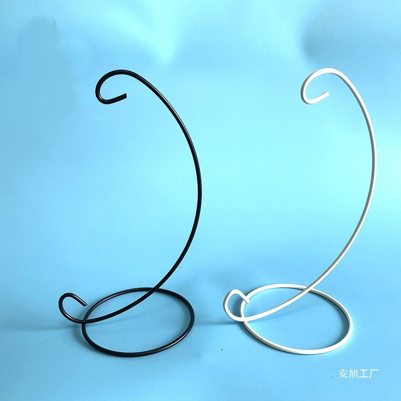 Yarn Flower Handmade DIY Ribbon Doll Micro Landscape Iron Frame Iron Art Stand Hanging Cradle Stand