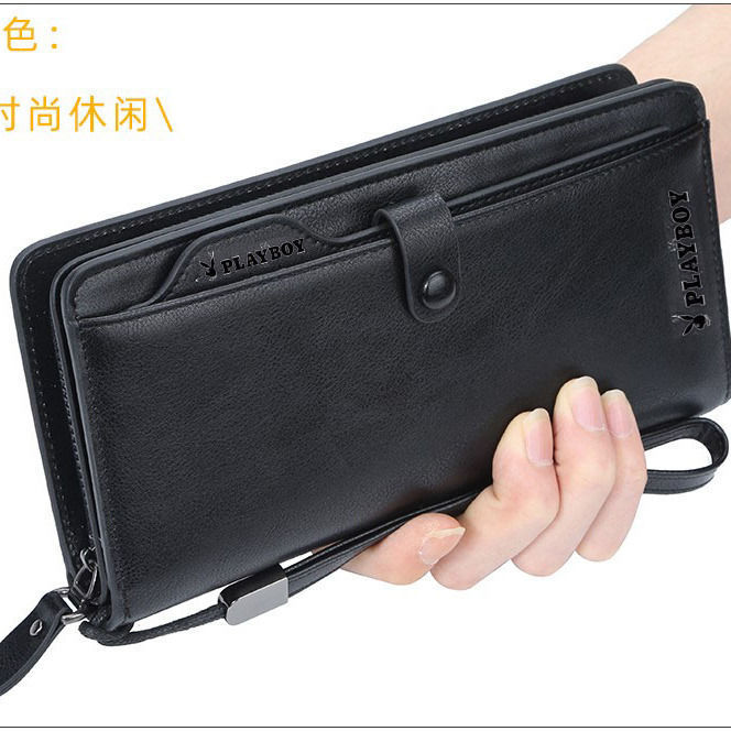 Botón largo con cremallera negro