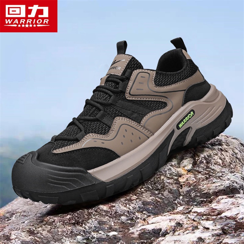 Pull Back Outdoor Hiking Shoes Men's Hiking Non-Slip Wear-Resistant Work Shoes Labor Protection Work Low-Top Casual Sports Shoes