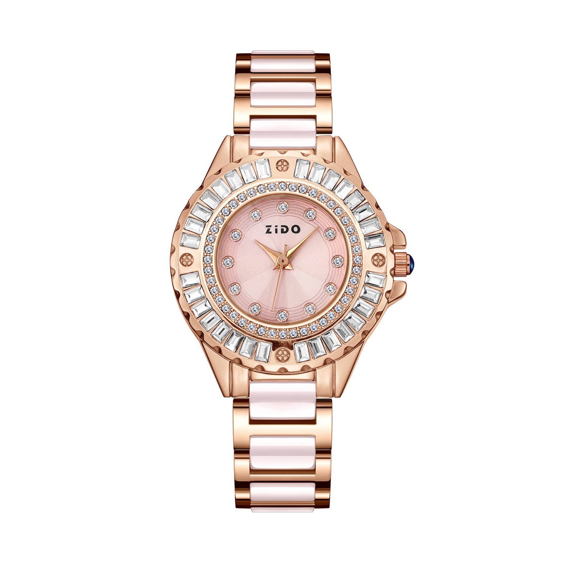 Reloj de cuarzo de lujo, moderno y exquisito con esfera tipo concha para mujer de la marca Zhidao, venta al por mayor del fabricante._voghion.com