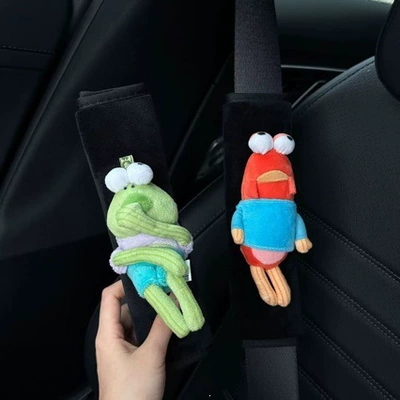 Sürətlər qutusu və əl tormozu başlıqları: seatbelt shoulder pads, car