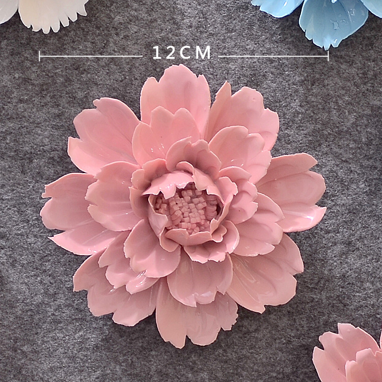 Decoración de Pared de Flores en Cerámica Tridimensional para Sala de Estar y Dormitorio image 8